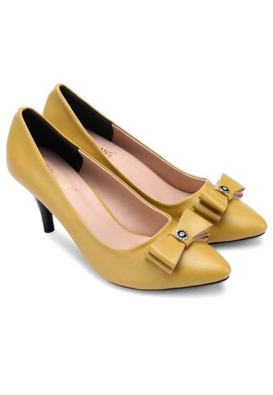 Classic Pure Yellow Heels