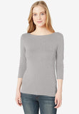 Women's Slim-fit Boatneck T-Shirt