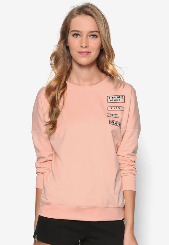 Orange Cotton Long Sleeve Shirt