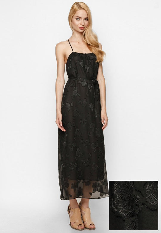 Black Velvet Maxi Dress