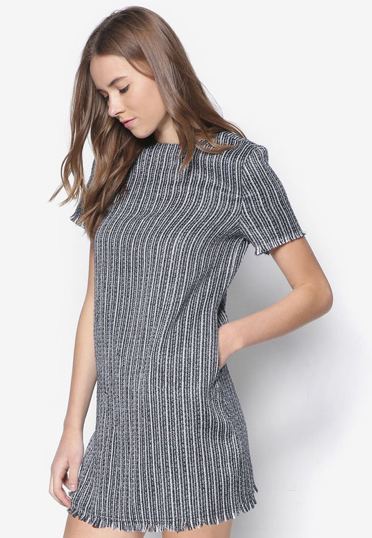 Gray Wrap Slip Dress