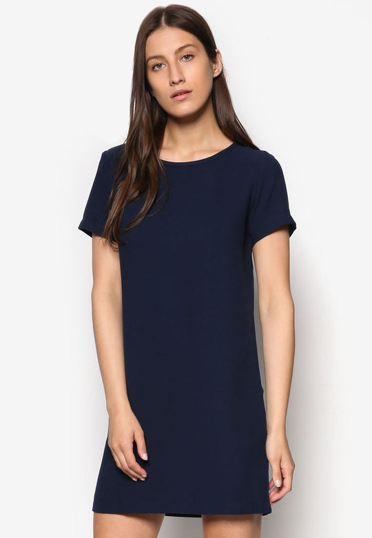 Stripe Faux Fur Dress