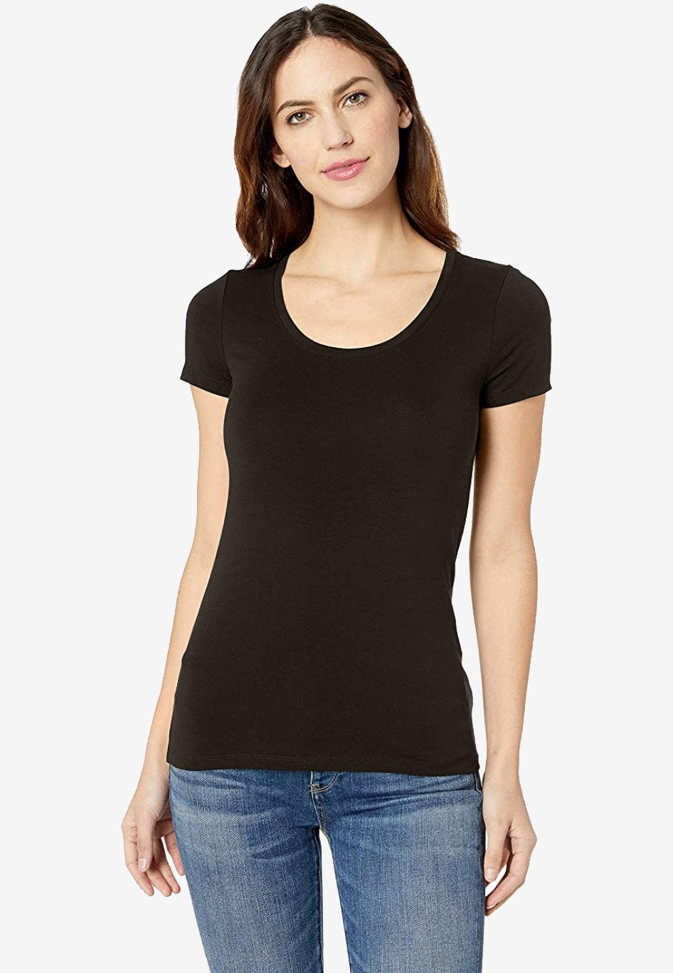 Lark & Ro Scoop Neck T-Shirt