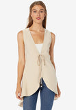 Sleevelezs High-Low Peplum Vest