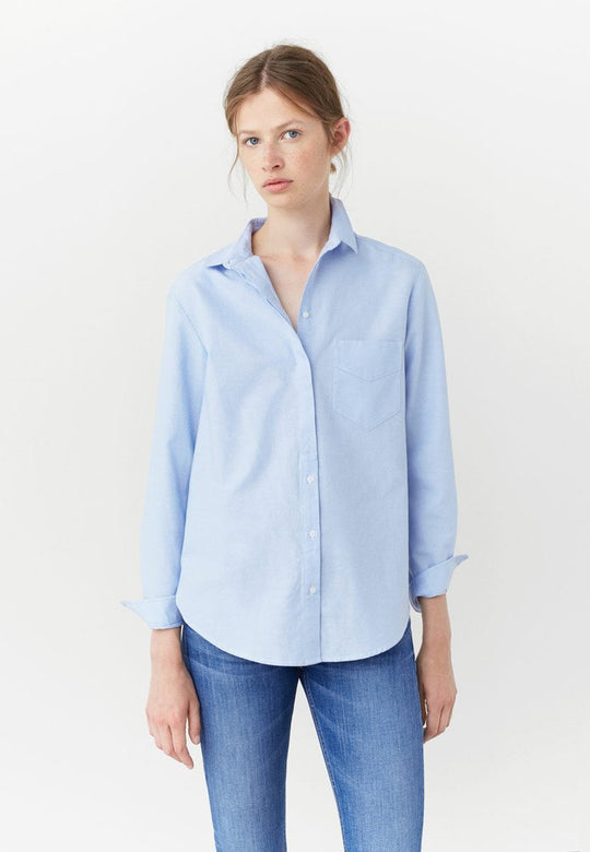 Women Blue Long Sleeve Shirt