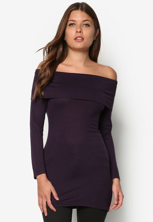 Purple Polyester Shirt