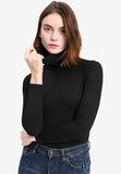 Turtleneck Long Sleeve Black Bodysuit