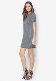 Gray Wrap Slip Dress